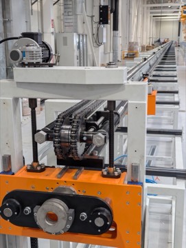 Rigid mandrel extraction line — view 4